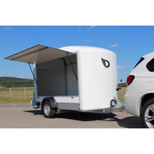 Rimorchio furgonato Debon Roadster C300 (Polyester + Hatchback – 750/1300 kg)