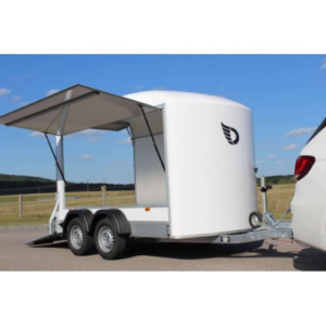 Rimorchio furgonato Debon Roadster C500 (porta posteriore + hatchback – 1100/2000 kg)